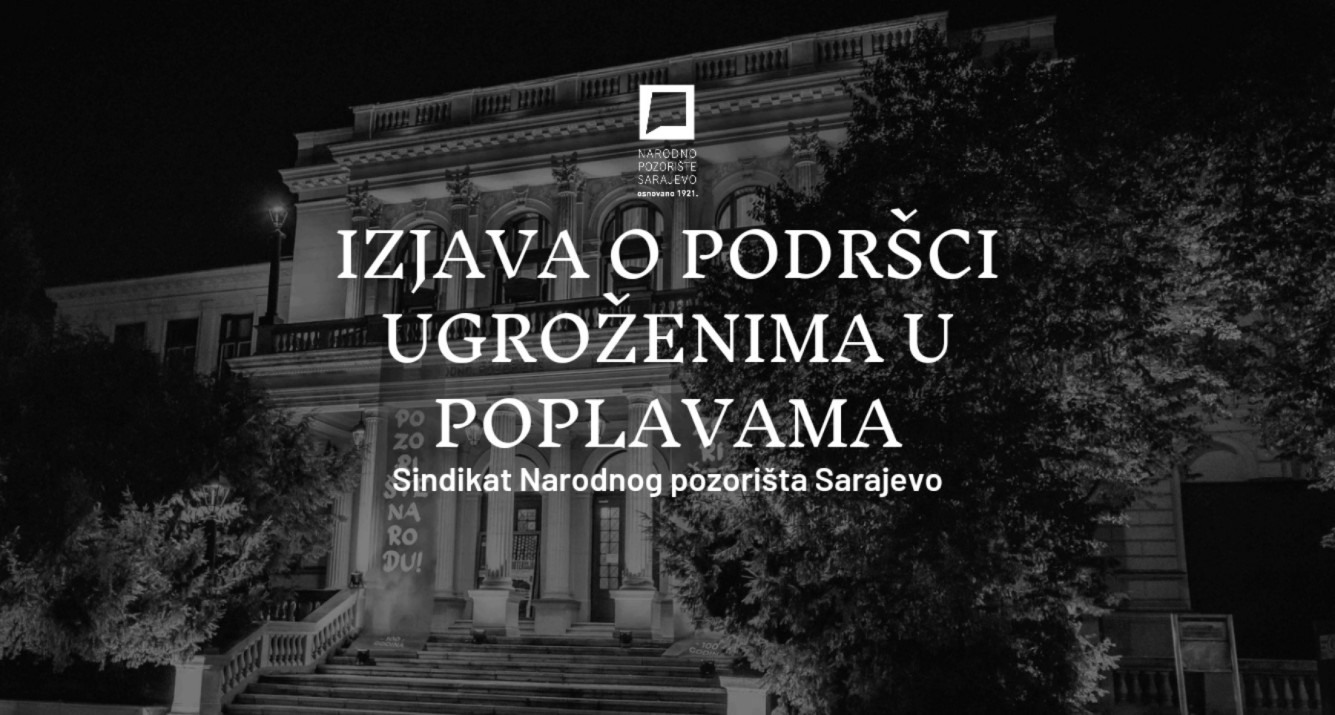 Izjava o podršci ugroženima u poplavama